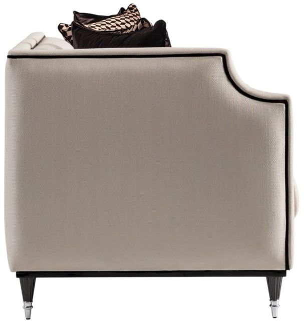 Michael Amini® La Francaise Black/Cafe Mansion Sofa-3