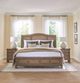 aspenhome® Oxford Tan King Sleigh Storage Bed-2
