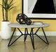 Coaster® Hadi Cement Coffee Table with Gunmetal Hairpin Leg-3