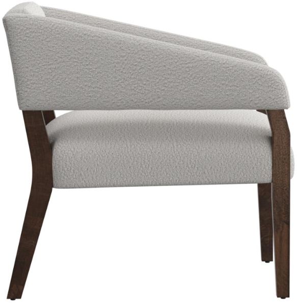 International Furniture Direct Murcia Pearl/Lacquer Brown Accent Chair-2