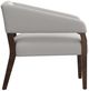 International Furniture Direct Murcia Pearl/Lacquer Brown Accent Chair-2