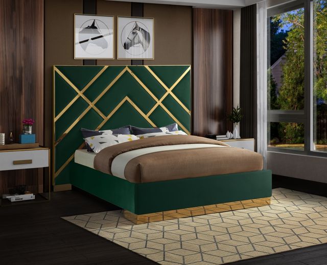 Meridian Furniture Vector Green King Bed-3