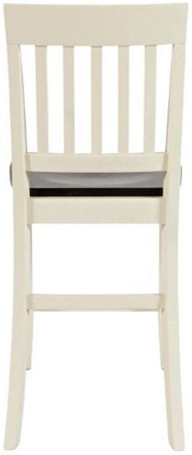 Jofran Inc. Decatur Lane Autumn Brown/White Counter Stool-1
