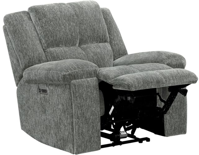 Parker House® Bronco Plush Charcoal Power Recliner with Zero Gravity-1