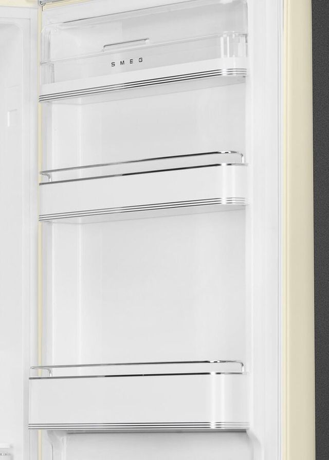 Smeg 50's Retro Style Aesthetic 11.7 Cu. Ft. Cream Bottom Freezer Refrigerator-3