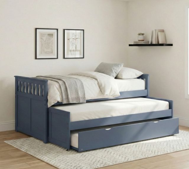 Homelegance® Nora Blue Twin/Twin Bed-1