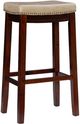 Linon Claridge Beige/Dark Brown Bar Stool-0
