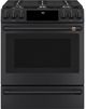 Café™ Flat Black Front Control Gas Knobs and Handle Kit-4