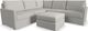 Flex by Flexsteel® 5-Piece Frost 5-Seat Sectional with Ottoman-0