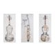 Olliix by Madison Park Violin Study 3 Piece Set Offwhite 15x35x1" Canvas-0