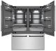 ZLINE Autograph Edition 60" 32.2 Cu. Ft. Satin Stainless Steel Built-In French Door Refrigerator with Matte Black Accents-1