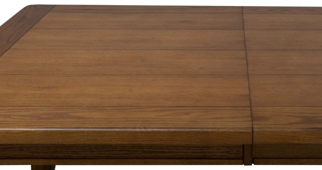 Liberty Furniture Treasures Rustic Oak Extendable Dining Table-3