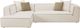 TOV Furniture Tristine 2-Piece Cream Left-Arm Facing Sectional and Chaise-3