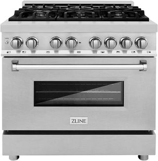 ZLINE 36" Satin Stainless Steel Pro Style Dual Fuel Range