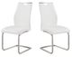 Armen Living Bravo 2-Piece White Side Chairs-2