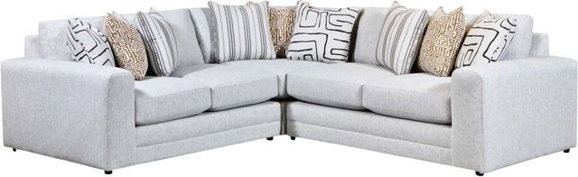 Fusion Furniture 7003 Durango 3-Piece Pewter L-Shaped Sectional-0