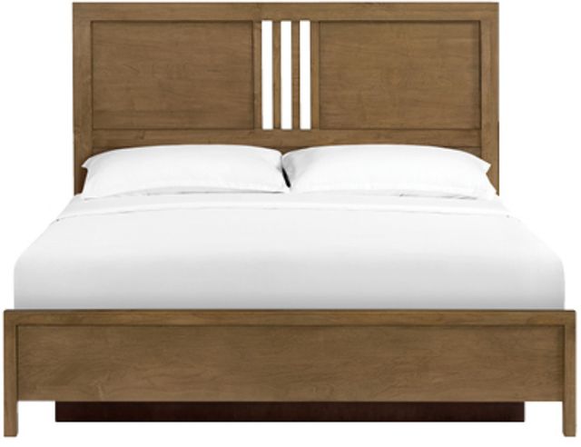 Whittier Wood® Furniture Bailey Nutmeg King Storage Panel Bed-3
