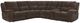 Parker House® Bronco 6-Piece Plush Umber Manual Reclining L-Shape Sectional-0