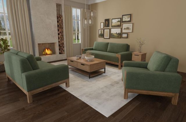 International Furniture Direct Sedona Olive Sofa-1