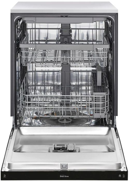LG 24" Black Built In Front Control Dishwasher with QuadWash™ and 3rd Rack-2