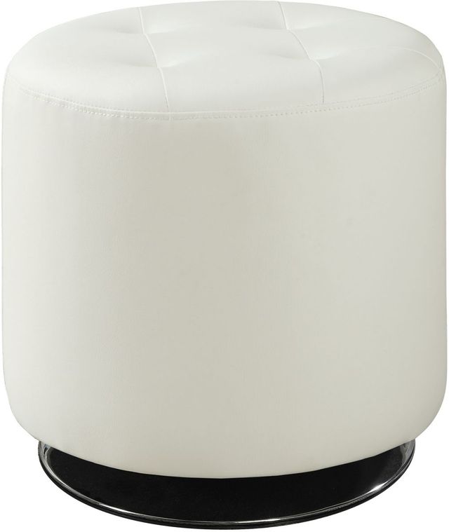 Coaster® Round Upholstered Ottoman-0