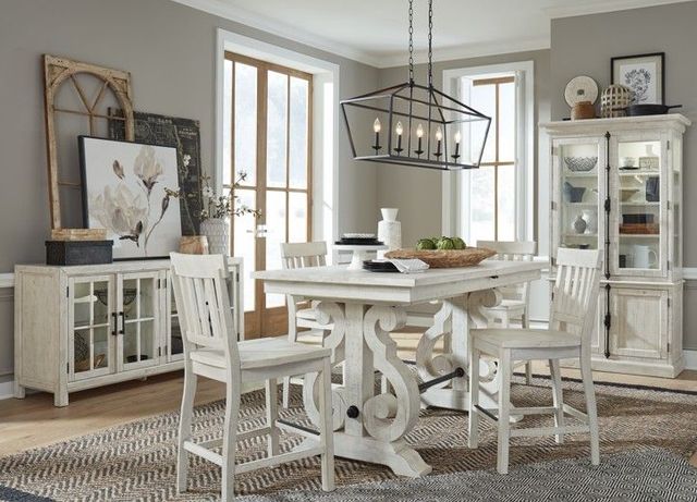 Magnussen Home® Bronwyn Alabaster Counter Chair-1