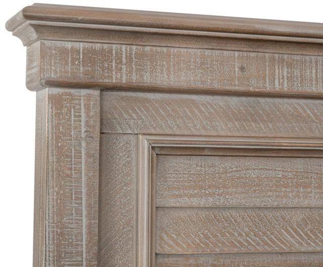 Magnussen Home® Lancaster Dovetail Gray Complete Queen Shutter Panel Bed-2