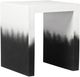 TOV Furniture Matra White End Table with Black Base-0