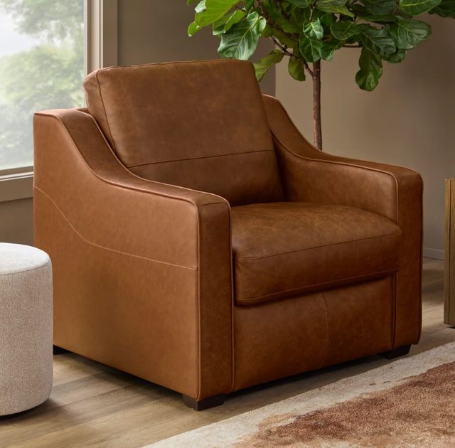 Flexsteel® Hudson Autumn Leather Chair-1