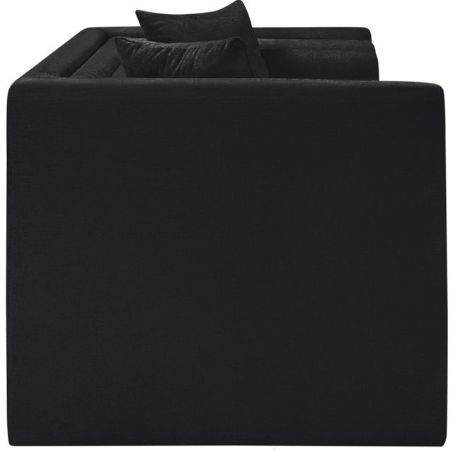 Meridian Furniture Everett Black Chenille Fabric Loveseat-2