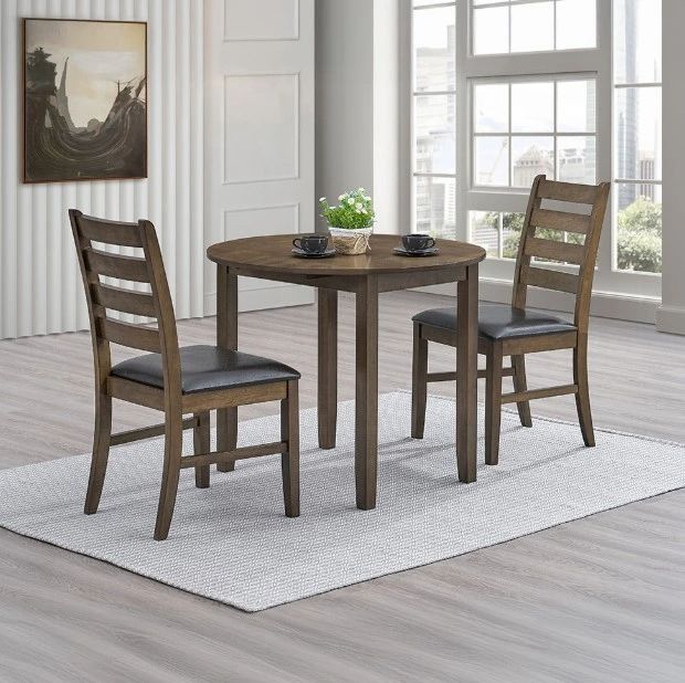 ACME Furniture Damica Walnut Round Dining Table-1