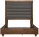 Michael Amini® Brooklyn Walk Burnt Umber/Gray Eastern King Upholstered Panel Bed-2