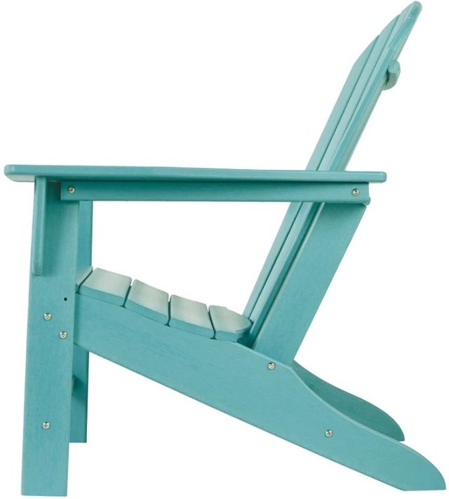 Signature Design by Ashley® Sundown Treasure Turquoise Plastic Outdoor Adirondack Chair-2