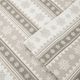 Olliix by Woolrich Flannel Tan Snowflakes California King Cotton Sheet Set-1