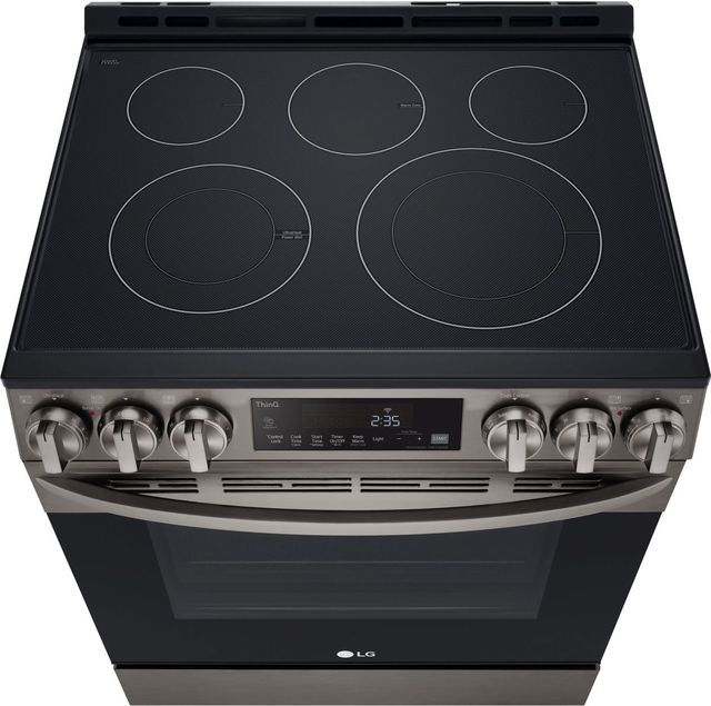 LG 30" PrintProof™ Black Stainless Steel Slide-In Electric Range-3