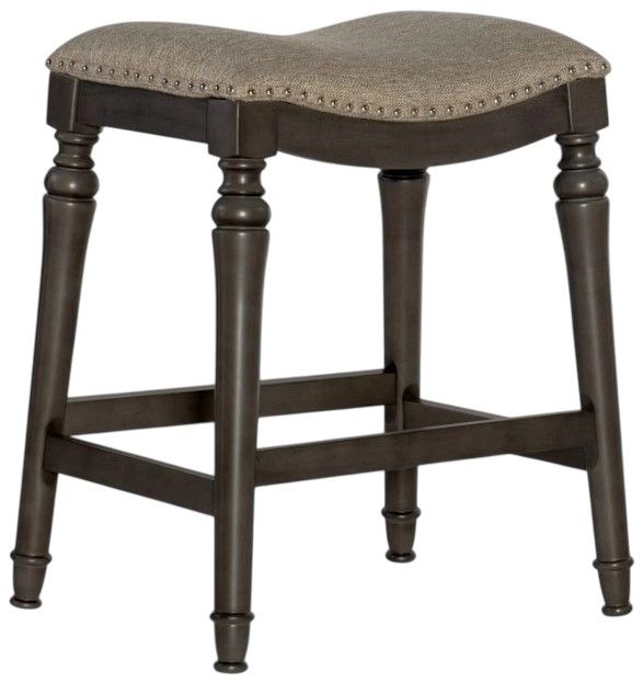Powell® Lockhart Dark Gray Counter Stool-0