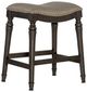 Powell® Lockhart Dark Gray Counter Stool-0
