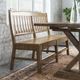 Jofran Inc. Carlyle Crossing Brown Slatback Bench-1