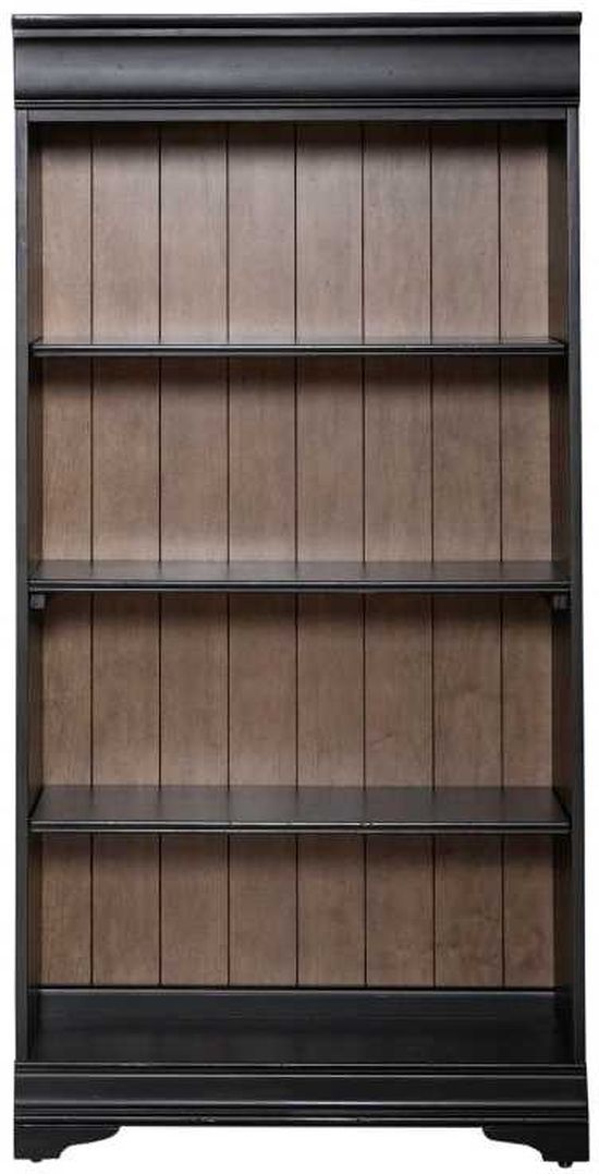 Liberty Furniture Meritage Aged Charcoal/Caramel 60" Bookcase-2
