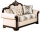 Furniture of America® Yucatan Beige/Dark Cherry Loveseat-0