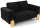 VIG Furniture Divani Casa Georgia Black Modern Loveseat-0