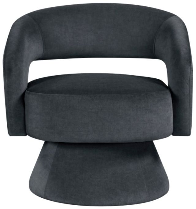 Homelegance® Lavon Dark Gray Swivel Chair-2