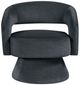 Homelegance® Lavon Dark Gray Swivel Chair-2