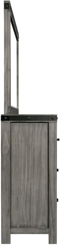 Elements International Wade Gray Dresser and Mirror-2
