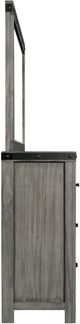 Elements International Wade Gray Dresser and Mirror-2