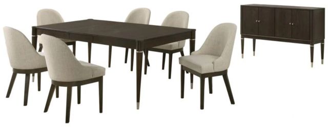 Coaster® Reseda 8-Piece Ash Brown/Beige Dining Set-0