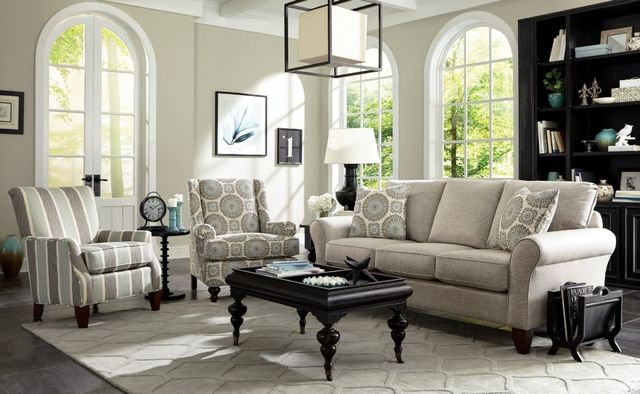 Craftmaster® Customizable Craftmaster Essentials Rolled Sock Arm Sofa-1