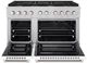 ZLINE Paramount 48" Stainless Steel Pro Style Dual Fuel Range with White Matte Door-1