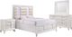Elements International Twenty Nine 4-Piece White King Panel Storage Bedroom Set-0