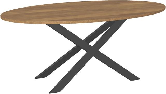Amisco Customizable Ascencio 72" Oval Dining Table with 1" Birch Veneer Top-0